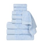 Superior Rayon from Bamboo Eco-Friendly Fluffy Solid 9-Piece Towel Set
