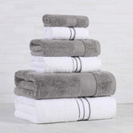 Turkish Cotton Plush Towel Set 6 Piece