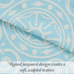 Lightweight Cotton Blend Bedspread Sets Adalie Medallion Jacquard