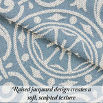 Lightweight Cotton Blend Bedspread Sets Adalie Medallion Jacquard