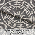 Lightweight Cotton Blend Bedspread Sets Adalie Medallion Jacquard