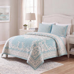 Lightweight Cotton Blend Bedspread Sets Adalie Medallion Jacquard