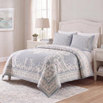 Lightweight Cotton Blend Bedspread Sets Adalie Medallion Jacquard
