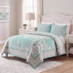 Lightweight Cotton Blend Bedspread Sets Adalie Medallion Jacquard