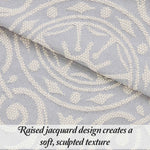 Lightweight Cotton Blend Bedspread Sets Adalie Medallion Jacquard
