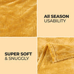Flannel Fleece Blanket – Alaska Diamond Quilted - Warm and Plush