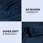 Flannel Fleece Blanket – Alaska Diamond Quilted - Warm and Plush