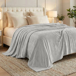 Flannel Fleece Blanket – Alaska Diamond Quilted - Warm and Plush