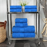 8-Piece Cotton Towel Set Plush Terry Towels Atlas