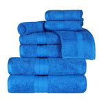 8-Piece Cotton Towel Set Plush Terry Towels Atlas