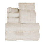 8-Piece Cotton Towel Set Plush Terry Towels Atlas