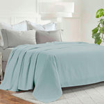 Superior Milan Cotton Textured Striped Lightweight Woven Blanket
