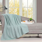 Superior Milan Cotton Textured Striped Lightweight Woven Blanket