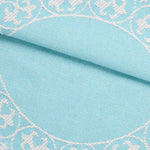 Lightweight Cotton Jacquard Bedspread Set – 3‐Piece Floral Scroll