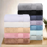 Turkish Cotton Towel Set 12-Piece Aria Plush Solid