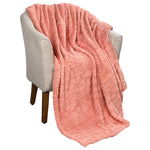 Fleece Blanket Plush Cozy Warm Arctic Boho Knit Jacquard