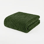 Fleece Blanket Plush Cozy Warm Arctic Boho Knit Jacquard