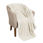 Fleece Blanket Plush Cozy Warm Arctic Boho Knit Jacquard