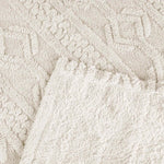 Fleece Blanket Plush Cozy Warm Arctic Boho Knit Jacquard