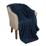 Fleece Blanket Plush Cozy Warm Arctic Boho Knit Jacquard