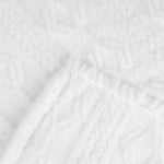 Fleece Blanket Plush Cozy Warm Arctic Boho Knit Jacquard
