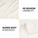 Atka Diamond Fleece Plush Ultra-Soft Fluffy Blanket