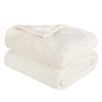 Atka Diamond Fleece Plush Ultra-Soft Fluffy Blanket