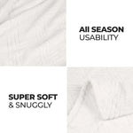Atka Diamond Fleece Plush Ultra-Soft Fluffy Blanket