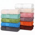 3-Piece Cotton Towel Set Plush Terry Towels Atlas