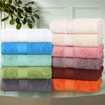 8-Piece Cotton Towel Set Plush Terry Towels Atlas