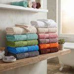 3-Piece Cotton Towel Set Plush Terry Towels Atlas