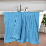 Superior Honeycomb Textured Border Cotton Luxury Bath Sheets, Set of 2