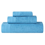 Superior Honeycomb Textured Border Luxury Cotton 3 Piece Towel Set