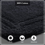 Superior Non-Slip Absorbent Assorted Solid 2 Piece Bath Rug Set