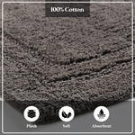 Superior Non-Slip Absorbent Assorted Solid 2 Piece Bath Rug Set