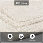 Superior Non-Slip Absorbent Assorted Solid 2 Piece Bath Rug Set