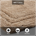 Superior Non-Slip Absorbent Assorted Solid 2 Piece Bath Rug Set