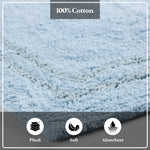 Superior Non-Slip Absorbent Assorted Solid 2 Piece Bath Rug Set