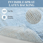 Superior Non-Slip Absorbent Assorted Solid 2 Piece Bath Rug Set