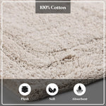Superior Non-Slip Absorbent Assorted Solid 2 Piece Bath Rug Set