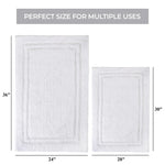 Superior Non-Slip Absorbent Assorted Solid 2 Piece Bath Rug Set