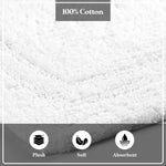 Superior Non-Slip Absorbent Assorted Solid 2 Piece Bath Rug Set
