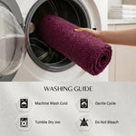 Checkered Cotton Washable Non-Slip Bath Rugs or Runner