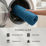 Checkered Cotton Washable Non-Slip Bath Rugs or Runner