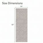 Checkered Cotton Washable Non-Slip Bath Rugs or Runner