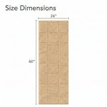 Checkered Cotton Washable Non-Slip Bath Rugs or Runner