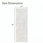 Checkered Cotton Washable Non-Slip Bath Rugs or Runner