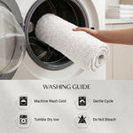 Checkered Cotton Washable Non-Slip Bath Rugs or Runner