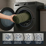 Solid Bordered Cotton Washable Non-Slip Bath Rugs or Runner