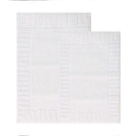 Inaya Modern Stripe Tufted Shag Washable Bath Rugs, Set of 2